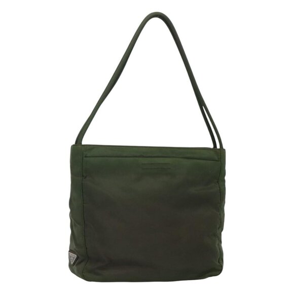 PRADA Tote Bag Nylon Khaki Auth fm4369 - Picture 1 of 15